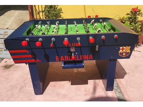 Futbolito FC Barcelona vista lateral