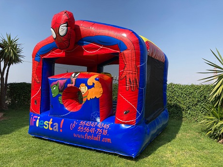 Mini inflablito Hombre Araa con toldo proteccin solar